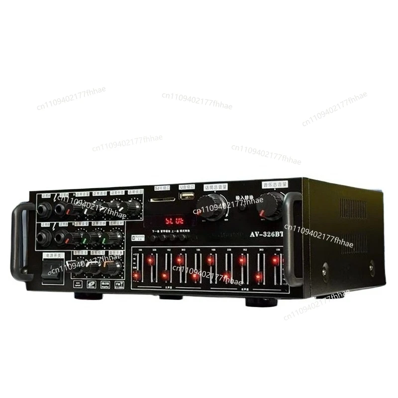 High Power Household Power Amplifier Bluetooth 5.3 Shock Effect Karaoke EQ Equalizer Tuning 12V
