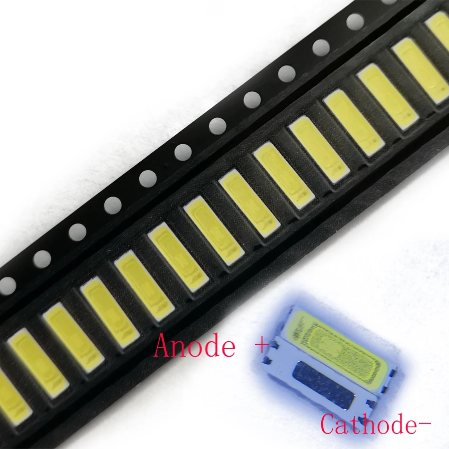 cool white led backlight para aplicacao de tv jufei smd 7020 3v 07 w 240ma 1000012000k 100 pcs lot 01