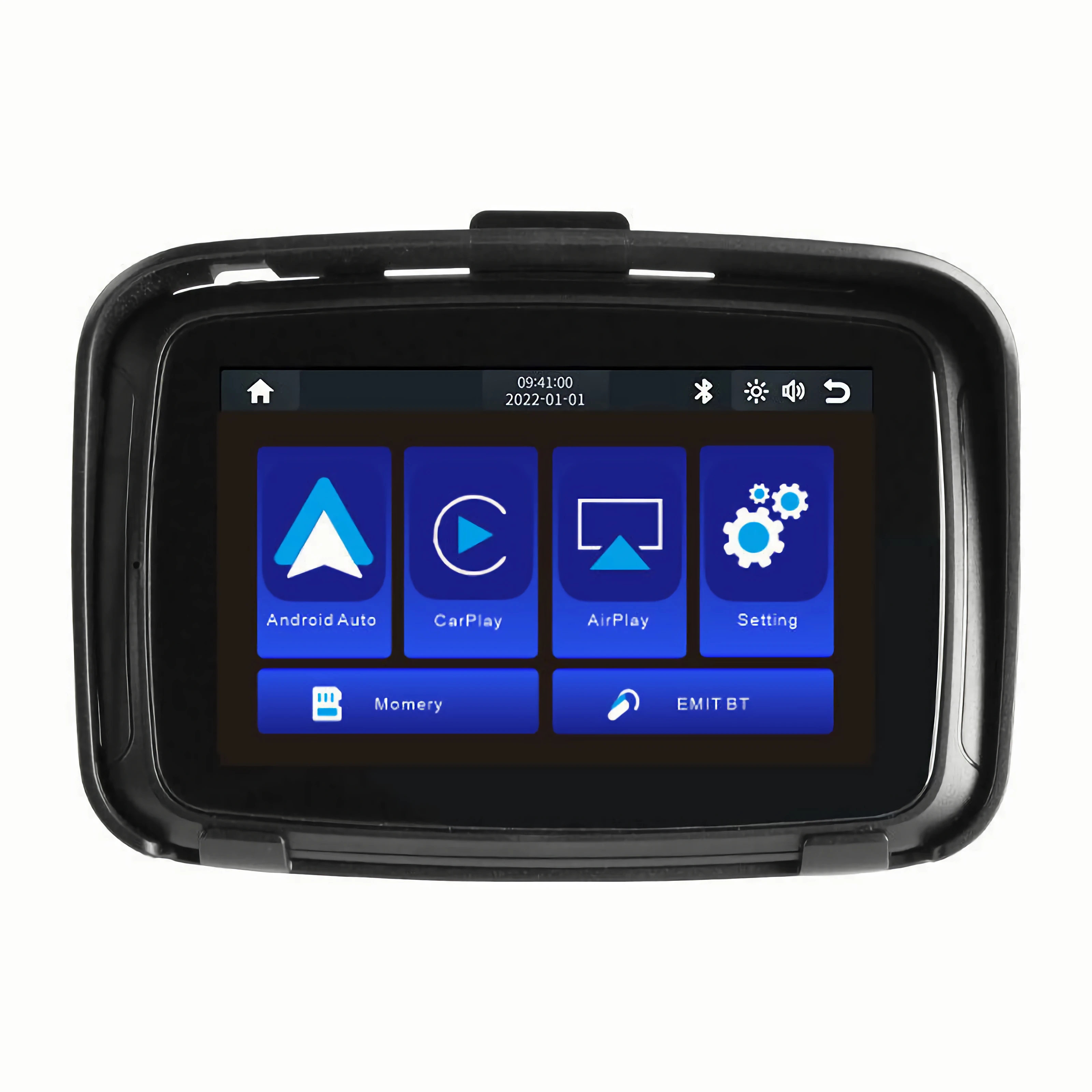 5 inch IP67 waterproof portable outdoor motorbike CARPLAY navigationWireless Android Auto with GPS Screen Apple