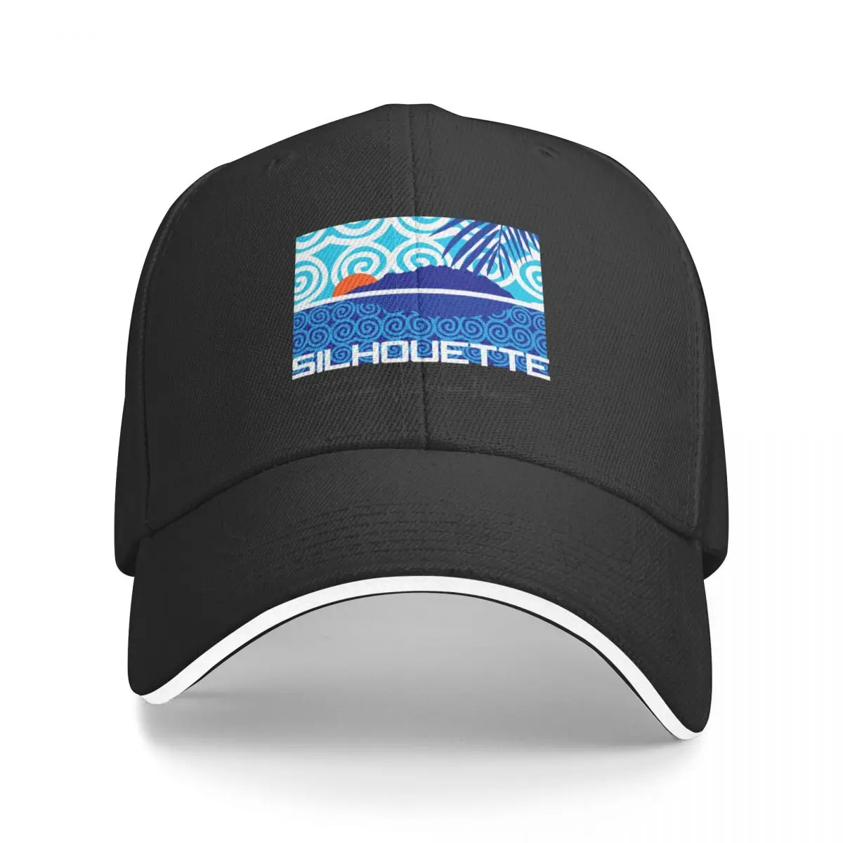 Silhouette Island Seychelles Baseball Cap Christmas Hat Hat Man For The Sun Hat Man Luxury Trucker Hats For Men Women's