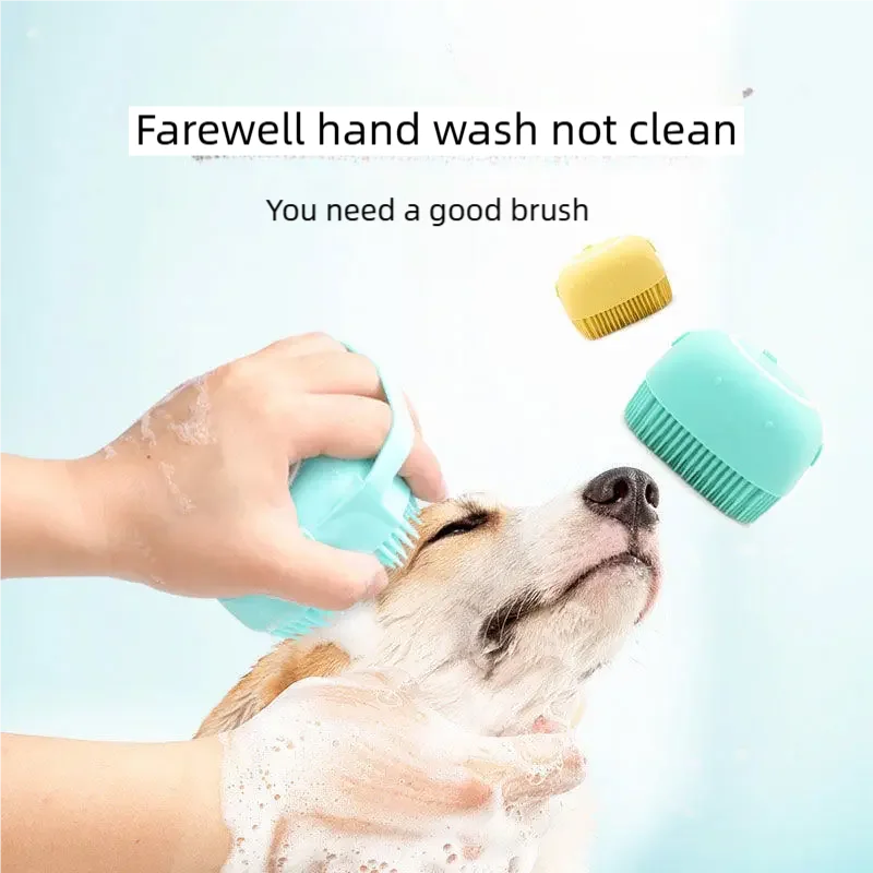 Bath Massage Brush Bathroom Multifunctional Puppy Big Dog Cat Soft Safety Silicone Pet Accessories for Dogs Cats Tools