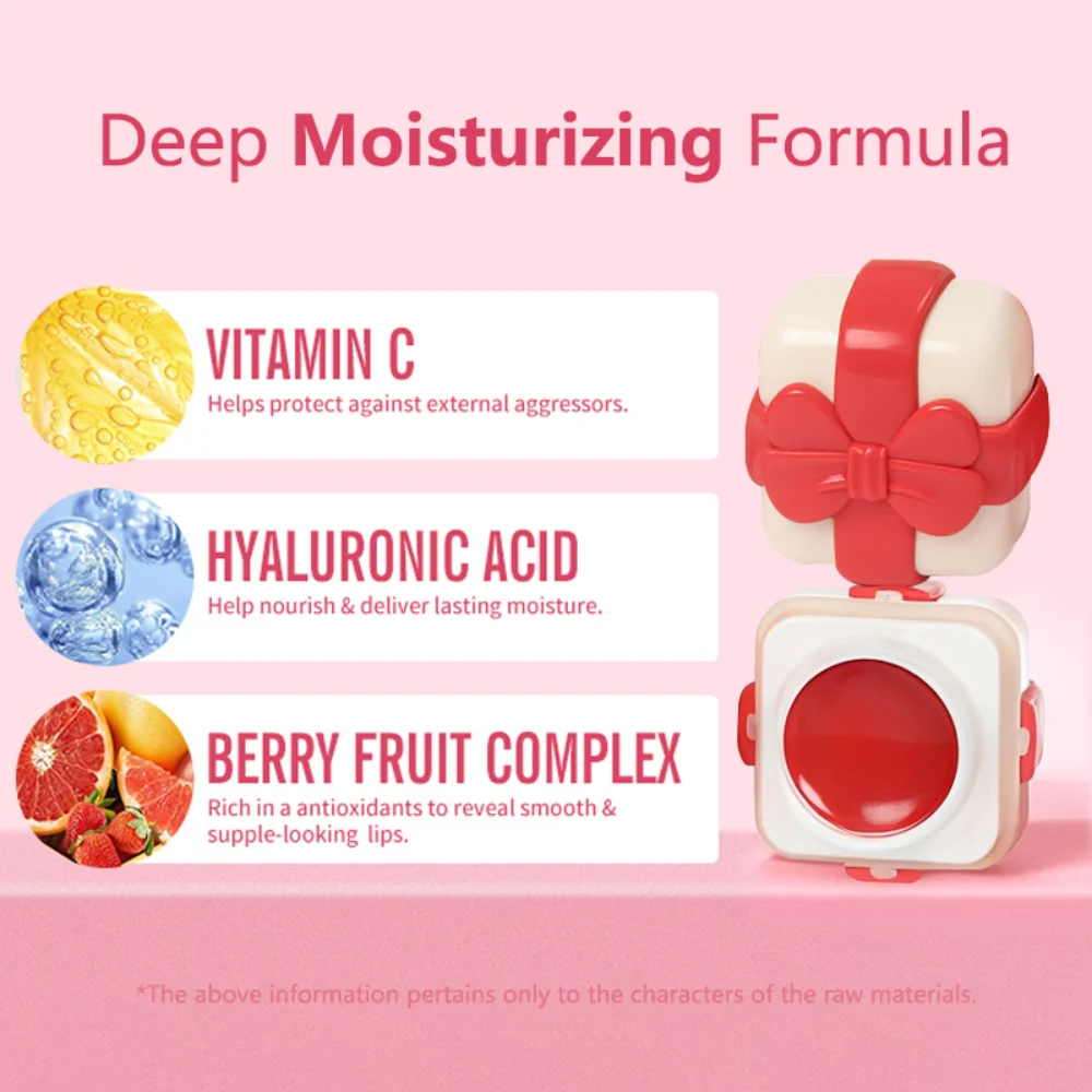 ملمع شفاه مرطب للشعر عشوائي مكون من 6 ألوان، يدوم طويلاً، سهل الاستخدام، بلسم شفاه للعناية بمكياج الشفاه هدية عيد الميلاد #2