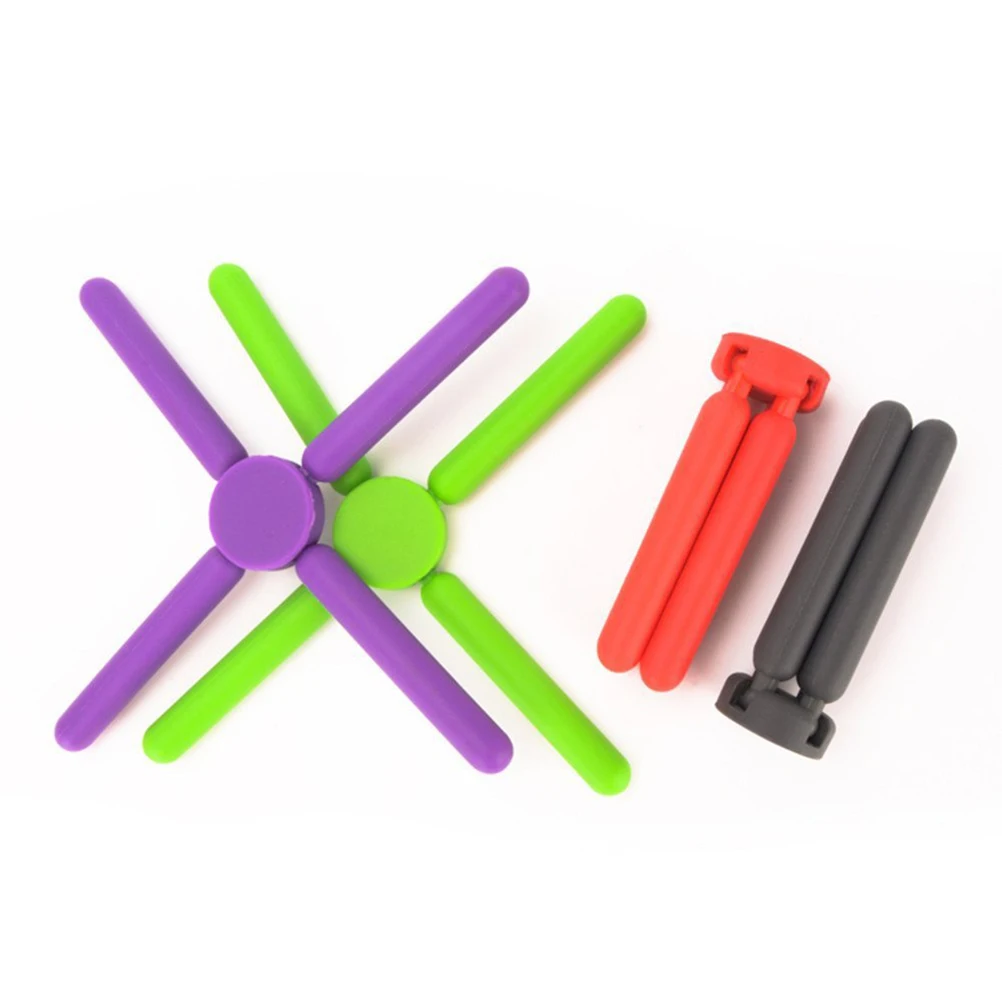 

Multifunctional Foldable Silicone Placemat Heat Pad Coaster Green 10.2X3.6X3.6Cm Phone Mount Table Mat Reusable