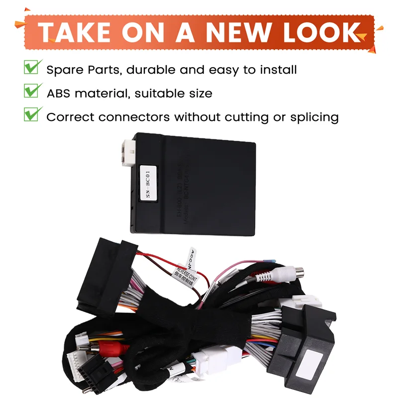 

A20K-Car Radio Cable 16Pin Power Wire Harness Android Adapter Canbus Box Raise RZC For Benz NTG 4.0 A/B/C/E/G/ML/CLA/GLA/GL
