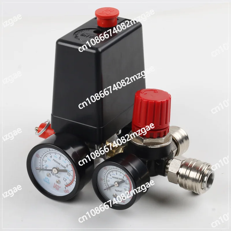 220V  Air Compressor Pressure Switch Regulator Control Valve With Instrument Connector Pneumatic Components Quick Response