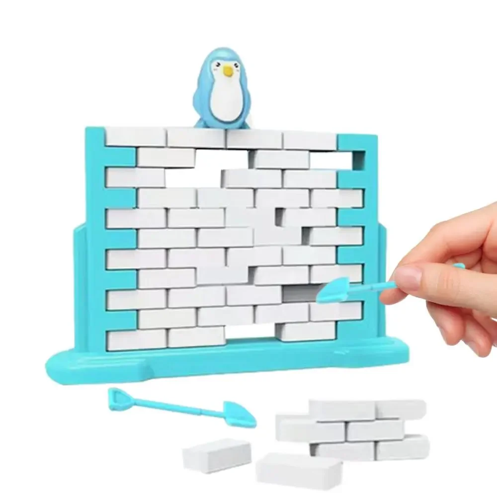 ของเล่นเพื่อการศึกษาเกมเพนกวินเด็ก Interactive ของเล่นสองคนอาคารและผลักดัน Wall BOARD เกมสําหรับชายหญิง