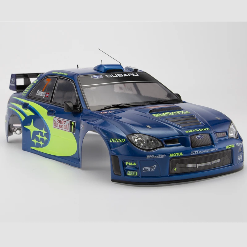 Killerbody 1/10 Electric Touring RC Car Case Frame PC Body SUBARU IMPREZA WRC 2007 With 257mm Wheelbase