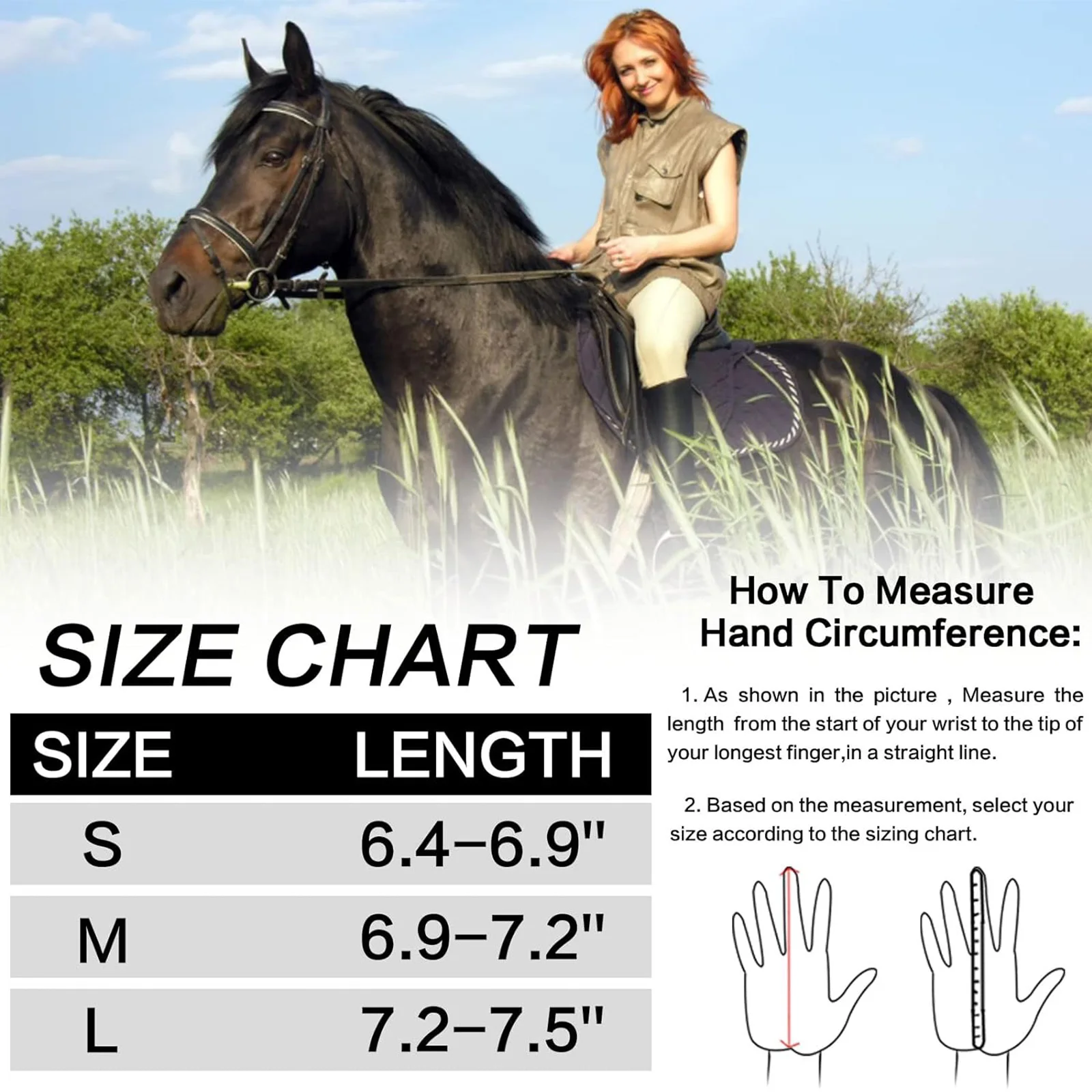 Horse Riding Gloves Equestrian Women Mesh Breathable Lightweight Color Pair, Ladys Comfortable Grip