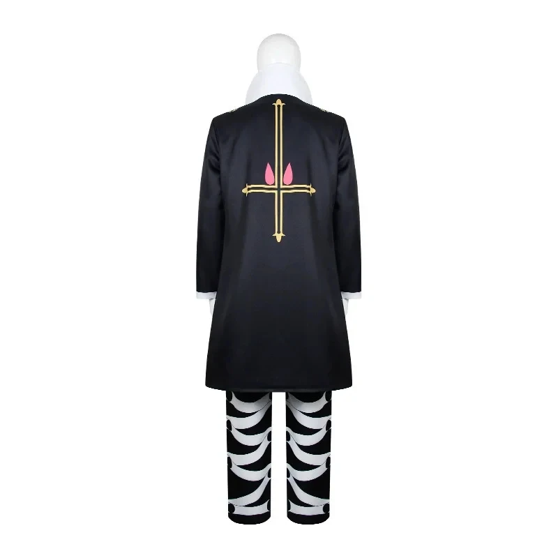 A;3\v,7'd/ X Hunter Chrollo Lucilfer Cosplay Costume Black Trench Coat Pants Wig Halloween Comic Con Party Outfix;4'v\7,h/