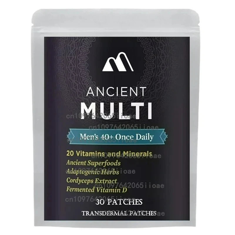 30 patchs patchs transdérmiques multivitaminés pour hommes énergie, concentration et performance