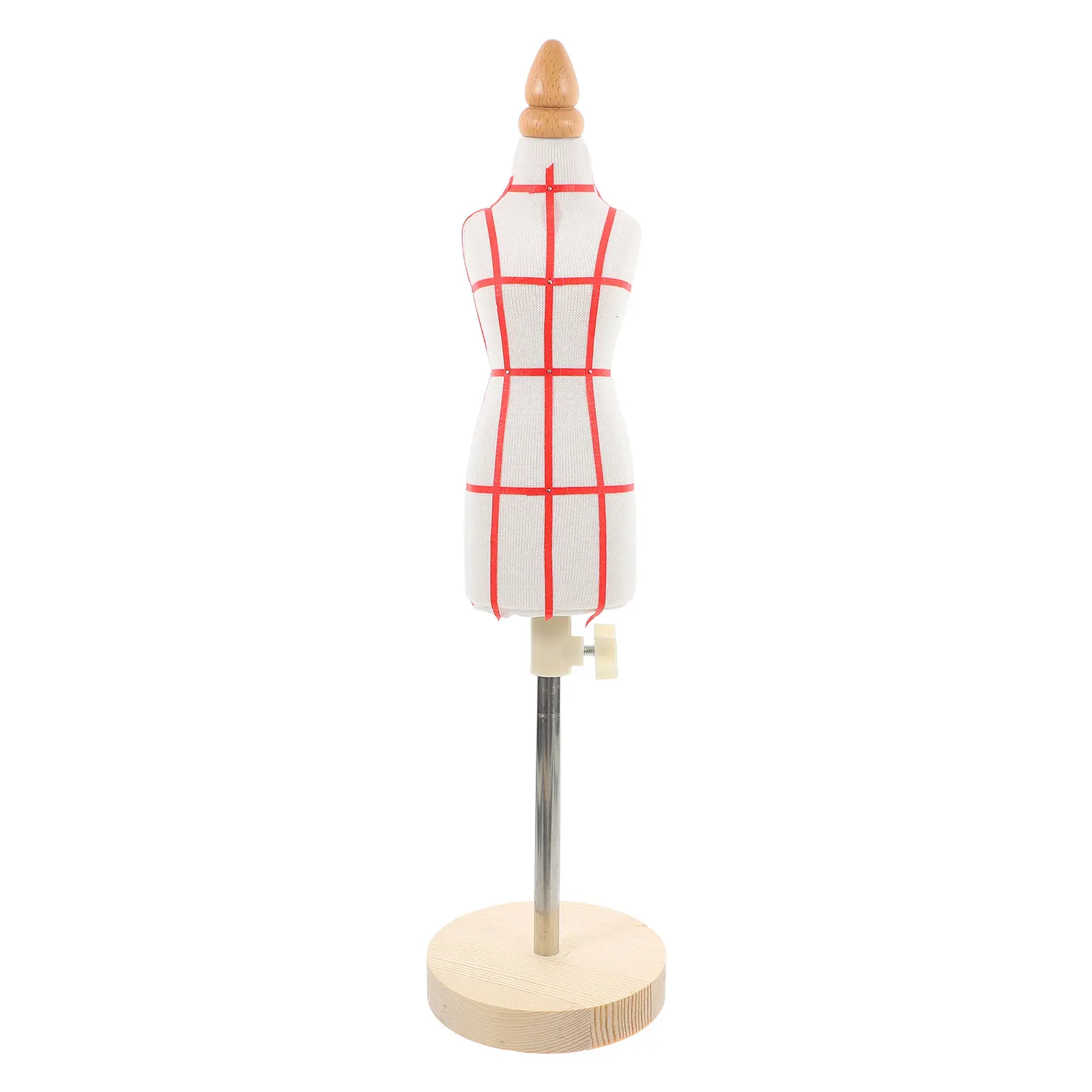 

Mini Tailor Dressmaker Mannequin 1 4 Size Beige Adjustable Height Sewing Clothing Forms Pattern Making Display