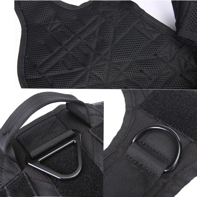 Large Dog Collar Dog Harness And Leash Set Pet Vest Tactical German Shepherd Harnesses For Small Dogs