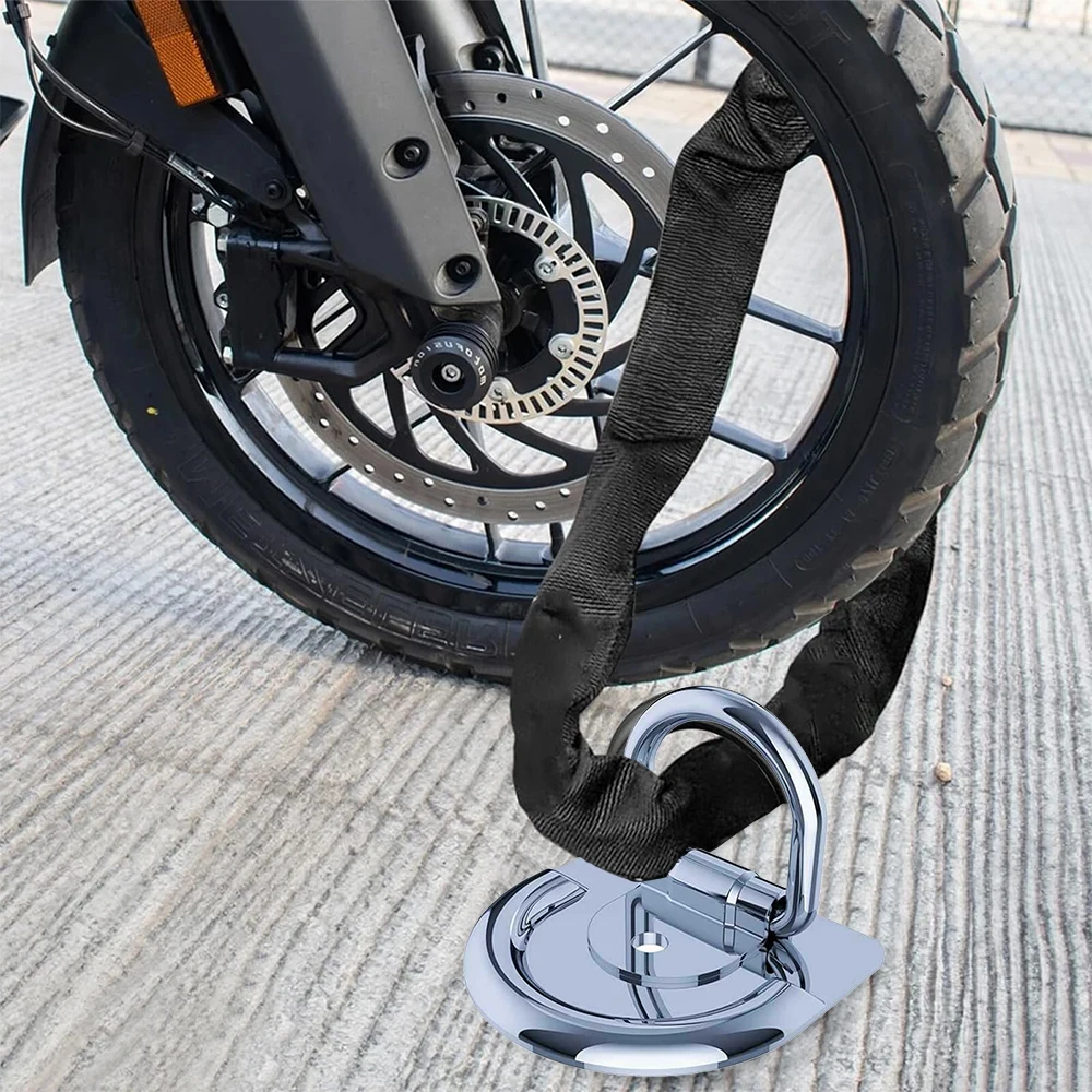 Heavy Duty Motorcycle Floor Wall Ground Anchor Kits Motorbike Lock Point Bike Scooter Security Vehicles Accessories
