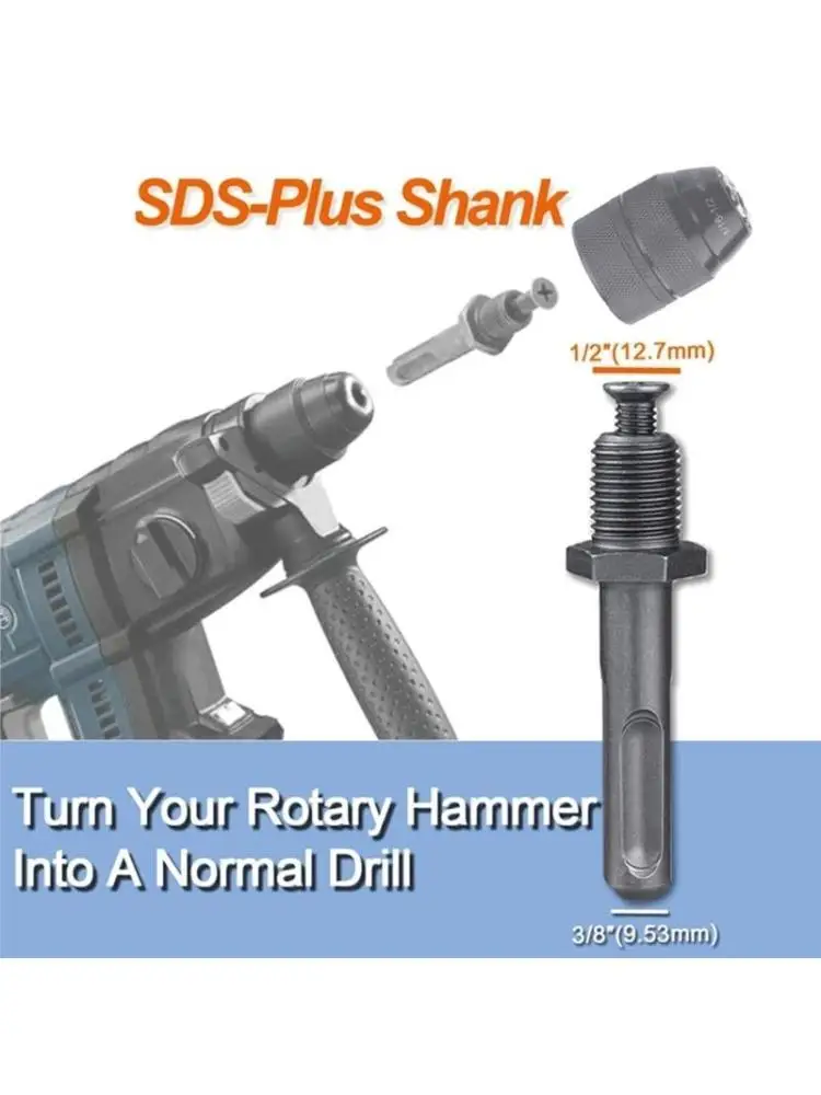 

652F Impact Wrench / Driver / Rotary Hammer to Normal Drill 1/2-20UNF All metal Clamp