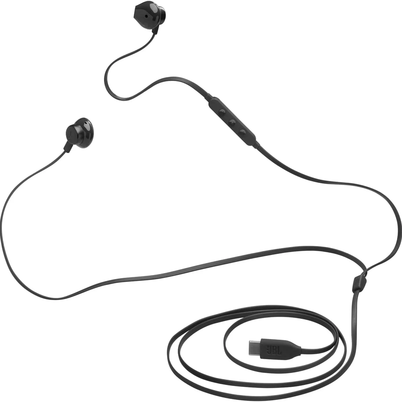 JBL TUNE 305C Bekabelde semi-in-ear hoofdtelefoon Type-C-interface Ingebouwde microfoon JBL Puur laagfrequent geluid voor sportoproep