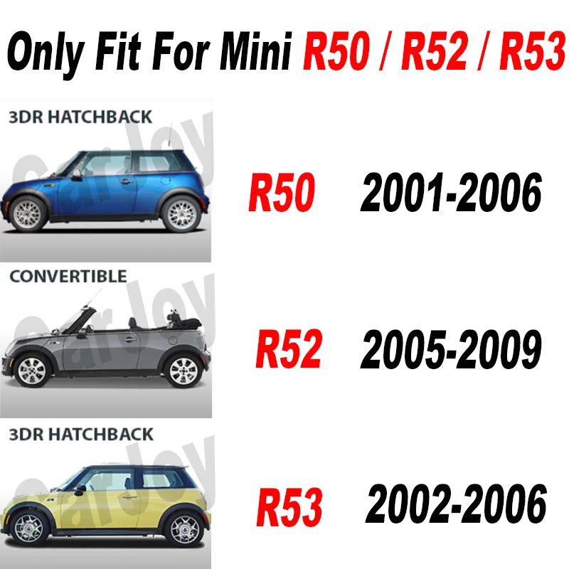 For Mini Cooper R50 R52 R53 Gloss Black Interior Front Tachometer Cover Sticker Car-Styling Auto Interior Accessories