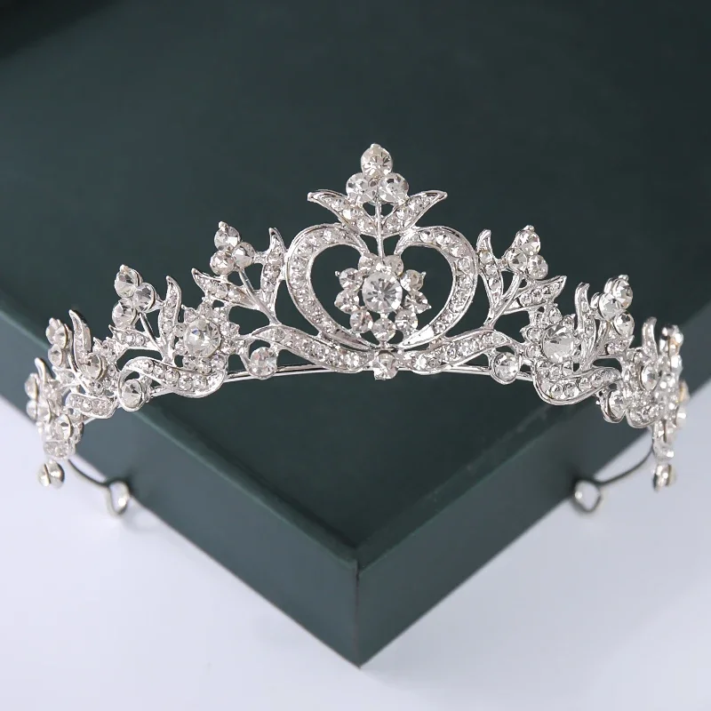 Diadema e corone di cristallo Color oro argento alla moda perla regina principessa diadema di nozze nuova vendita calda accessori per capelli da