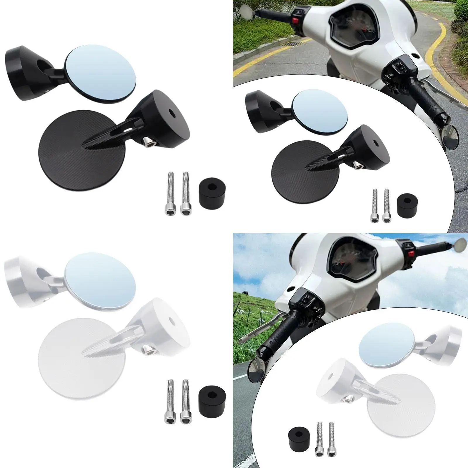 2x-オートバイバックミラーサイドミラーガレージ交換用ライディングコンポーネント
