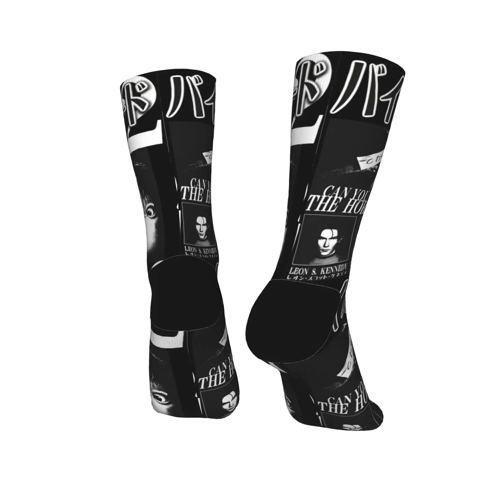 Evil Residents Socks Autumn Game Stockings Gothic Men's Soft Socks Pattern Running Sports Anti Bacterial Socks