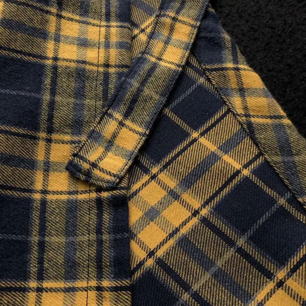 Lässiger Unisex-Rock mit unregelmäßigem Karomuster, Schleifenknoten, elastischer Taille, Hemdstil, blau-weißes Gittermuster, Mini-A-Linien-Kurzrock – Detail 12