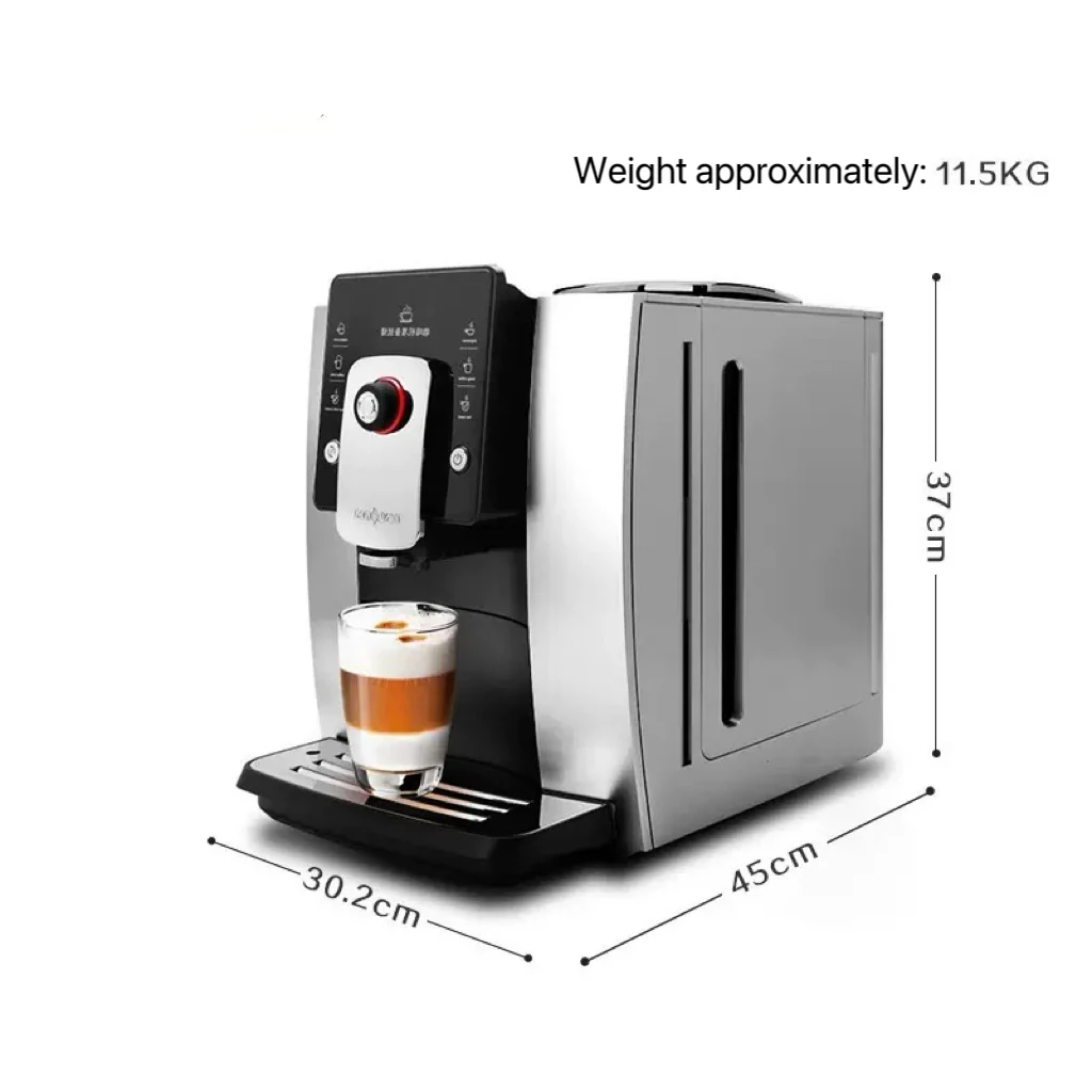 All-in-One Auto Espresso Machine For Home And Commercial Use Stainless Steel Time-Saving Grind-Extract For Hotels Households