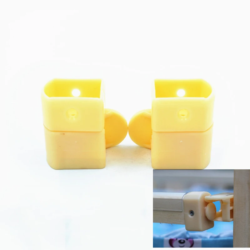 Brand New 2Pairs Children Baby's Bed Nylon Flip Rotary Buckles Nylon Side Turn Buckle Crib Fence Guardrail Connect Fittings