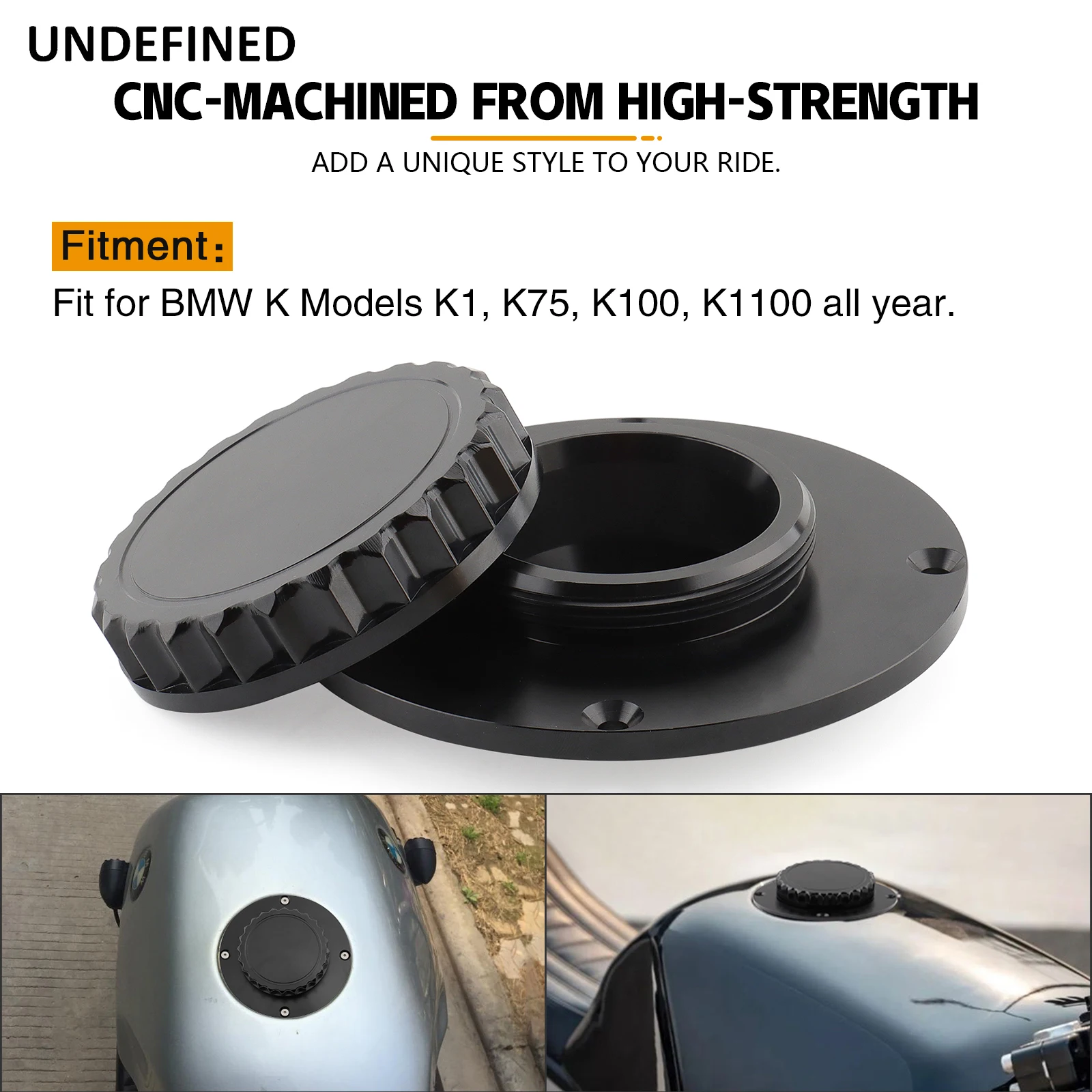 Fit For BMW  K1 K75 K75C  K100 K100RS K1100 K1100LT Aluminum Motorcycle Fuel Tank Gas Cap Cover Gas Tank Cap Accessories