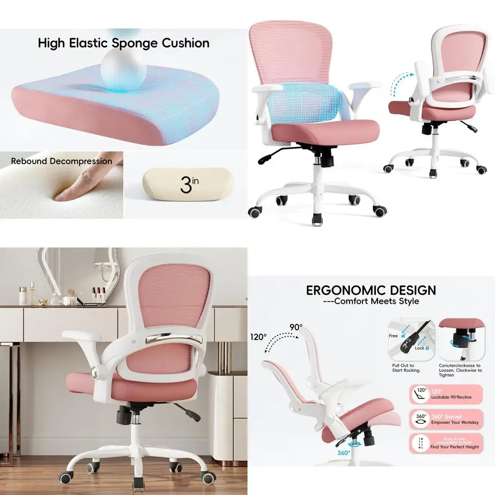 

Эргономичное офисное кресло с поддержкой спины для домашнего стола, удобное компьютерное кресло, широкое сиденье для высоких и крупных людей, подходит для студентов