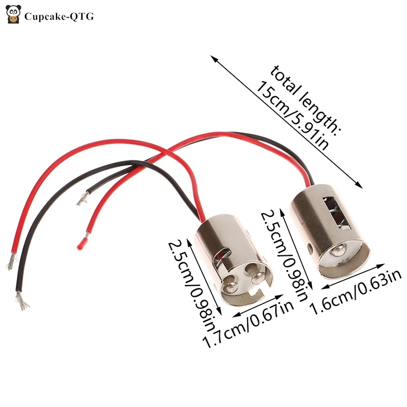 2Pcs LED Light Female Socket 1156 BA15S P21W 1157 BAY15D P21/5W LED Lamp Adapter Holder Connector