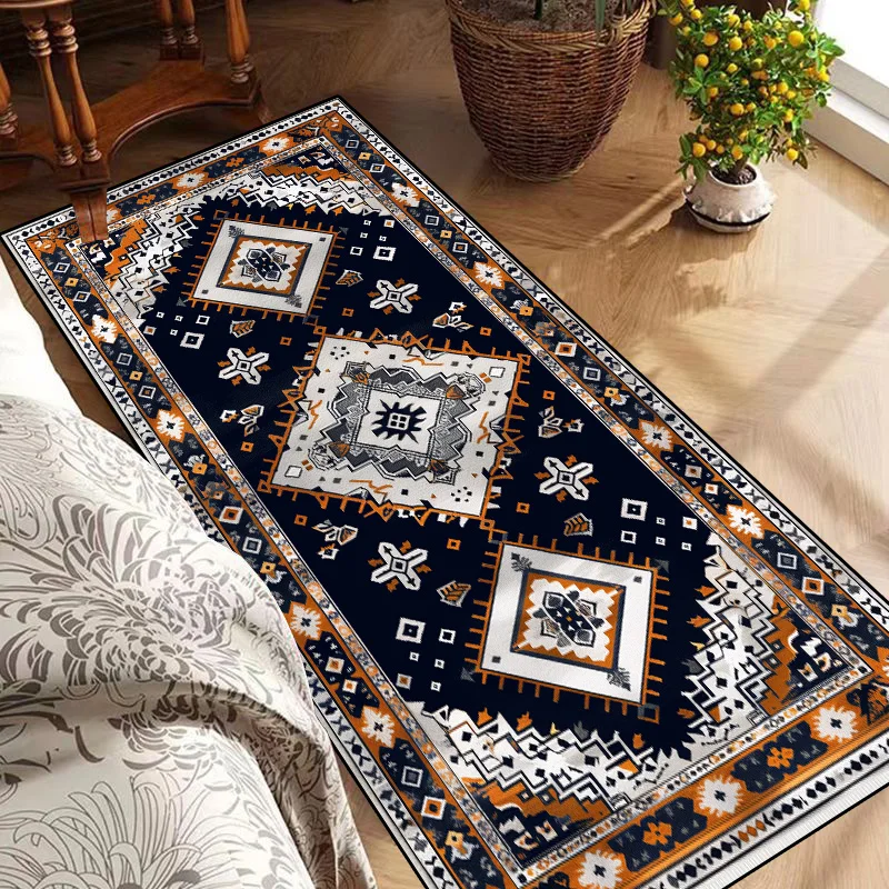 Persia Long Strip Carpets for Living Room Decoration Home Sofa Side Long Rugs for Bedroom Bedside Non-slip Floor Mat Alfombra 러그