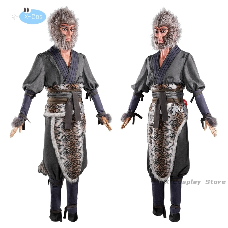 Black Myth: Wukong Women Costumes Tiger Skin Skirt Anime Cosplays Halloween Adults Woman Cosplay Men Costume Men's Women's Adult