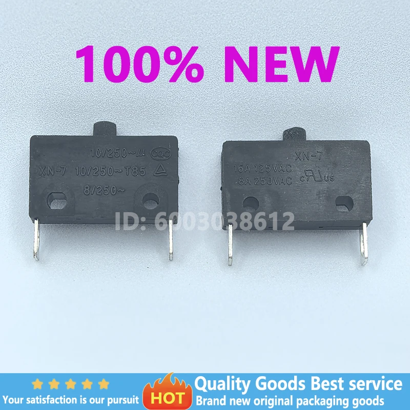1~5PCS Two-pin switch air duct switch, press the button to move the cold air switch XN-7 hair dryer JJ-5 100% new In Stock