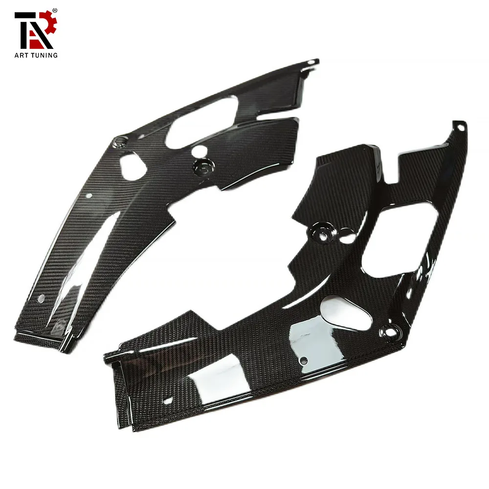 

For BMW G22 G23 G26 4 Series High Quality Dry Carbon Fiber Engine Bay Headlight Side Covers Engine Bay Side Cowl Trim