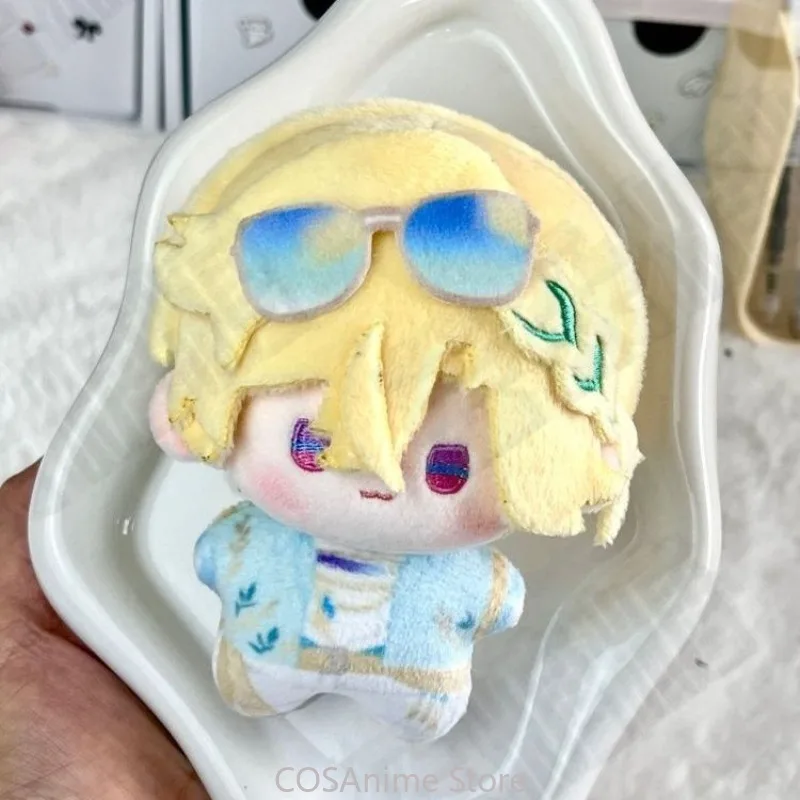 Honkai：Star Rail Aventurine: Playful Waves Robin Sunny Song 10cm Anime Cosplay Plush Figure Doll Keychain Haning Pendant view 2