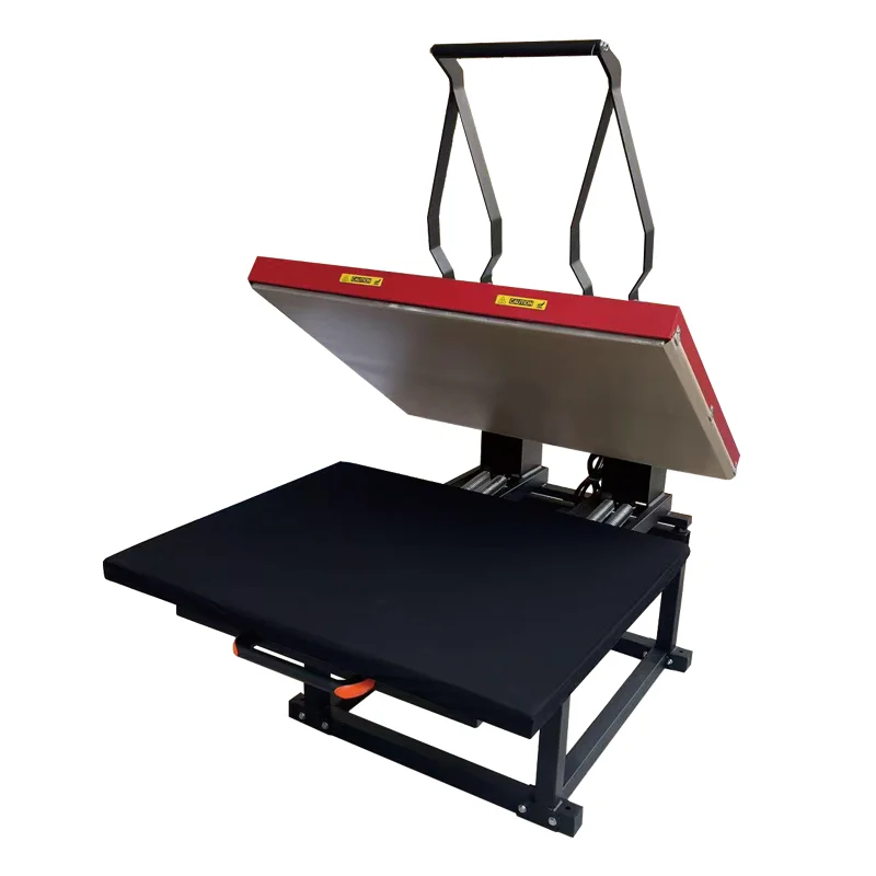 Manual High Pressure 60*90cm Heat Press Machine For Garment DTF Printing 220V Electric With Stand And Drawer