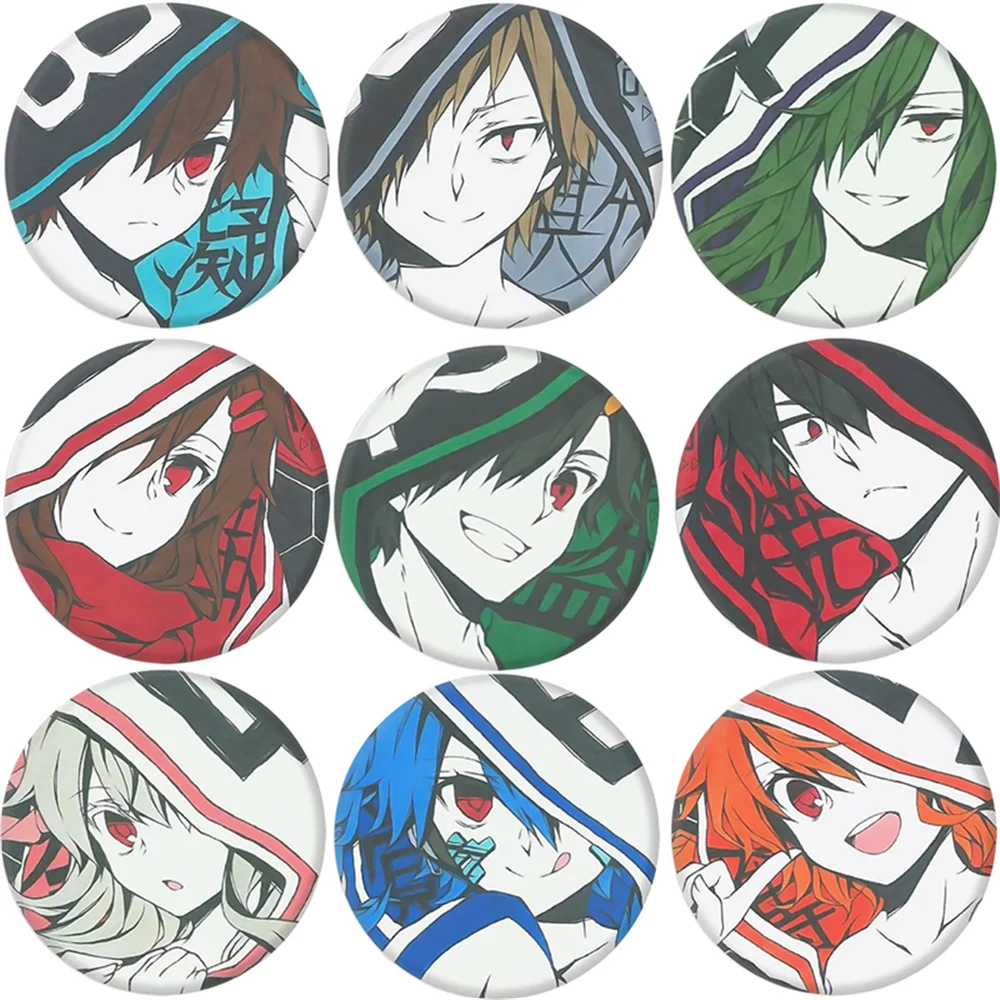 

58 мм аниме MekakuCity акторы Кидо Цубими Сато Коōsuke Кано Шуя костюмы для косплея SPTE жесть булавка значок кулон реквизит gILF