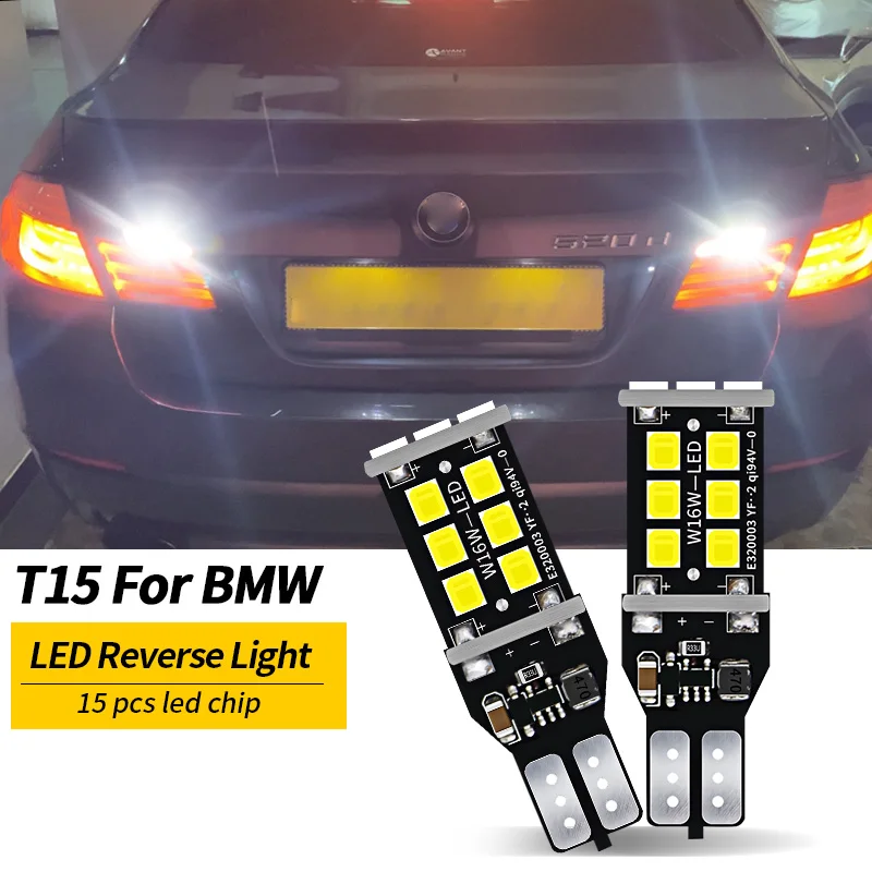 2pcs LED Reverse Light Blub Lamp W16W T15 921 Canbus For BMW F12 F13 F06 E65 E66 E67 F01 F02 F03 F04 X3 E83 X3 F25 X5 E70 Z4 E89