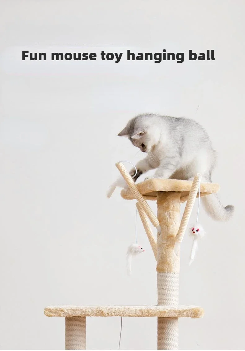 Cat Rack Cats Toy Cattery One-piece Cat Rack Is Stable and Scratch-resistant Five-layer Luxurious Climbing Frame Cat Supplies