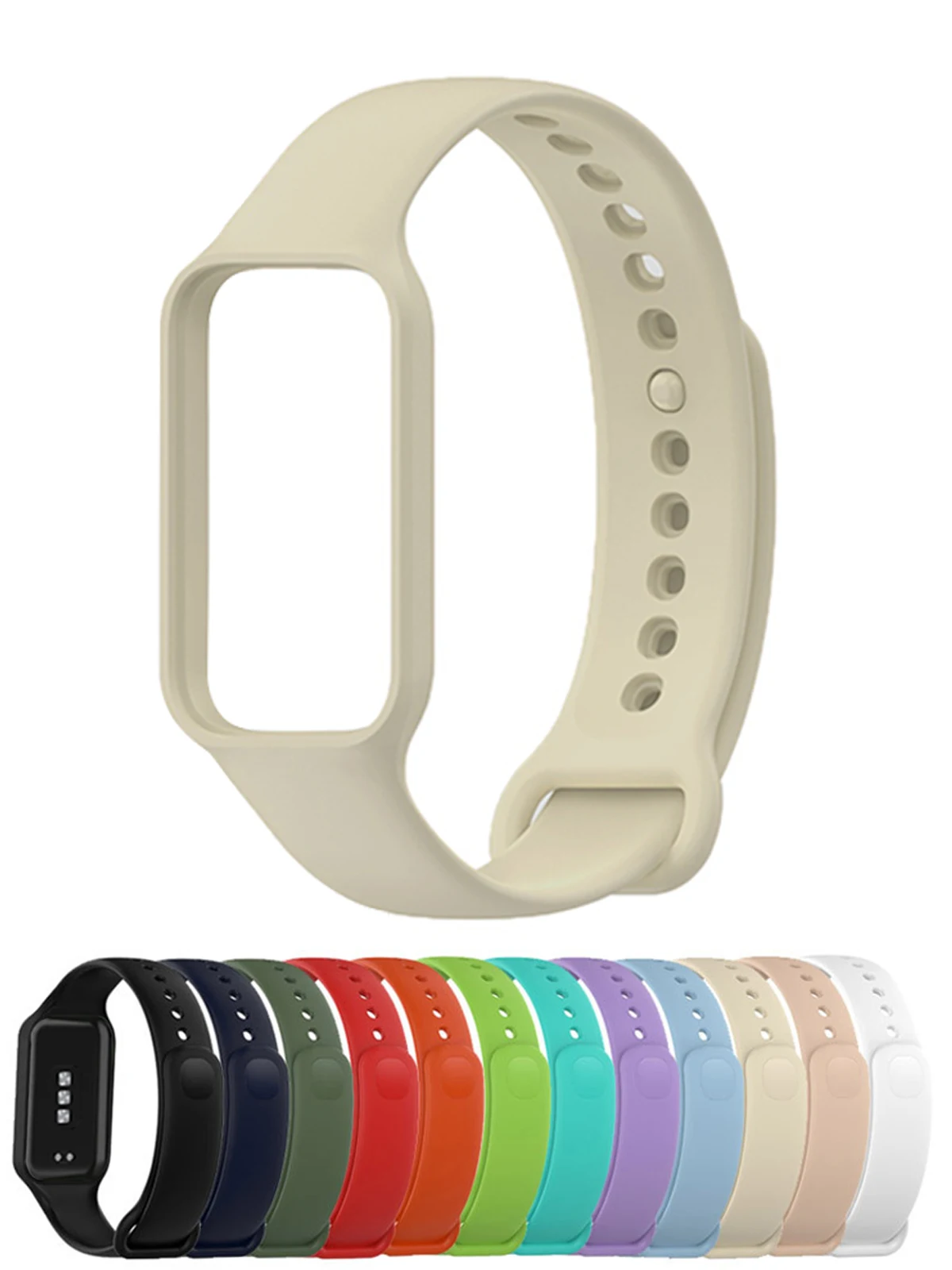 

Силиконовые ремешки для xiaomi Band 8, сменный активный ремешок, спортивный браслет correa Redmi Band 2/Xiaomi Smart Band8, активный ремешок для часов