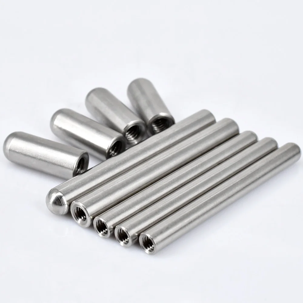 Inter Dowel Pins Internal Thread Round Head Cylindrical Pin M3M4M5M6 Stainless Steel Position Hollow Inner Teeth with Hole Pin