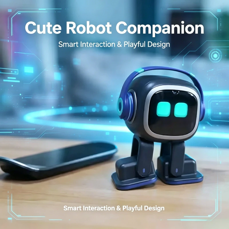 AI EMO Smart Companion Robot Toy With Voice Recognition For Emotional Communication Electronic Pet For Kids And Adults