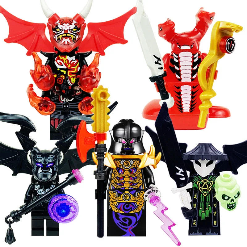 Горячие игрушки Фигурки ниндзя Garmadon Jay Zane Kai Nya Lloyd Samukai Cole Harumi Ultra Violet Pyro Snake Morro Building Blocks Детская игрушка