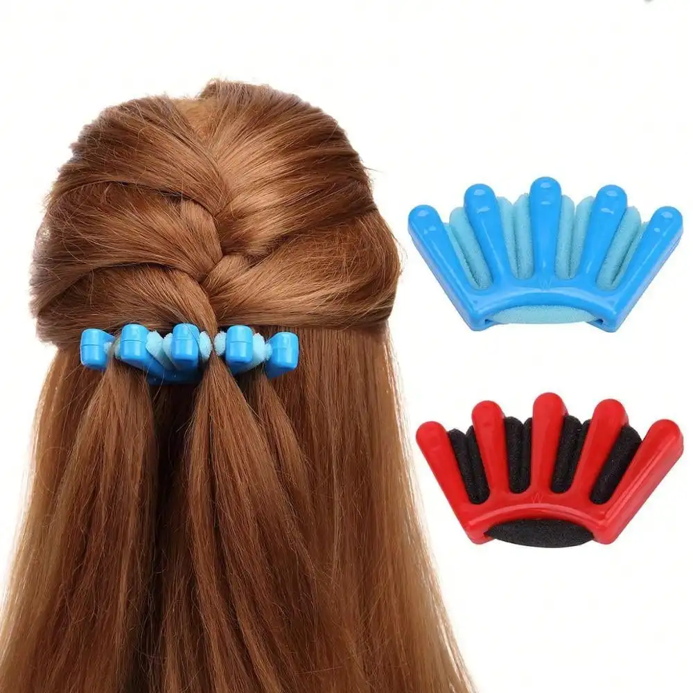 

1Pcs Multi Functional Sponge Hair Braider, Suitable For French Fried Dough Twists And Diy Styling Palm Hair Braiding Tool, Which