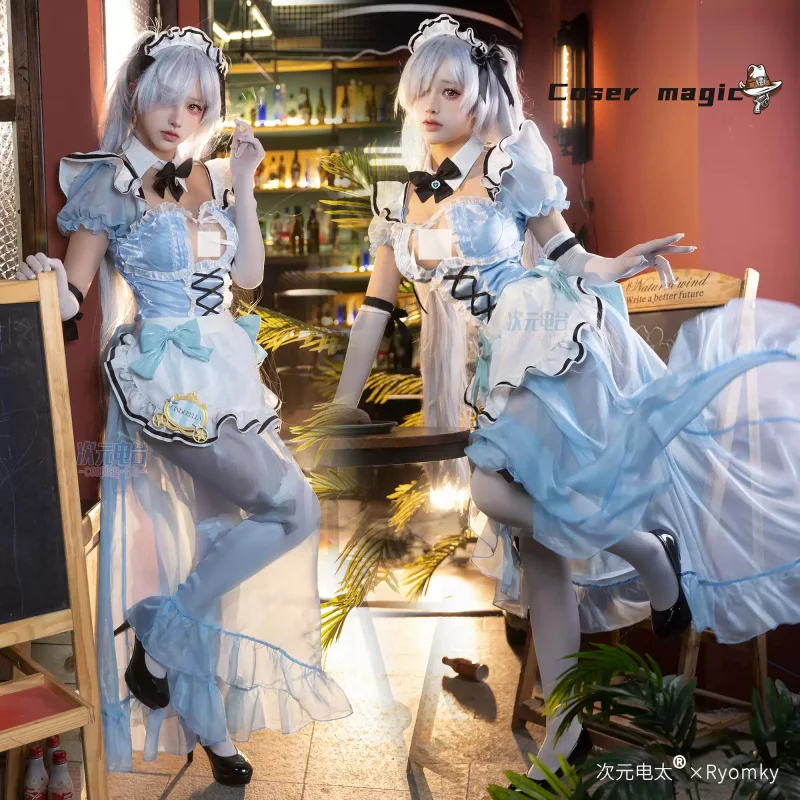 

Новый милый костюм горничной Золушки для косплея на Хэллоуин, Рождество, ролевая вечеринка, комикс, женский размер S-XL, Nikkee, сексуальный костюм