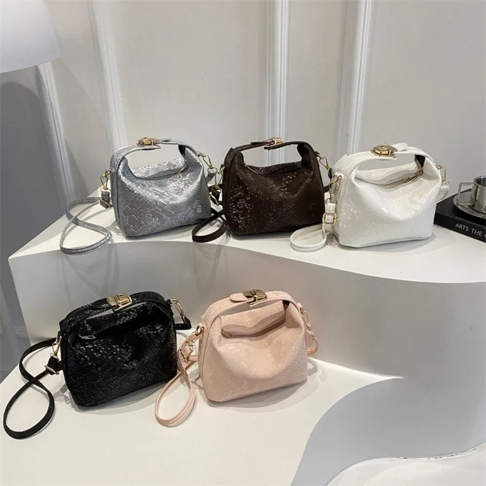 

Korean Solid Color Clutch Bags Pu Leather Small Woven Hobo Bag Commute Women Shoulder Bag Ladies