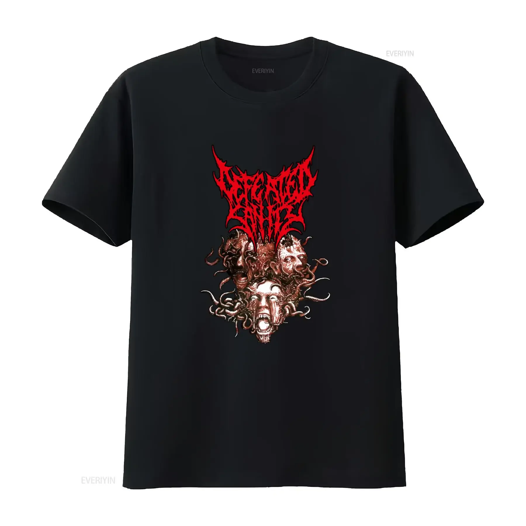 Defeated Sanity T Shirt German Technical Brutal Death Metal Inspired Design vintage Washed Breathable graphic homme Stretched