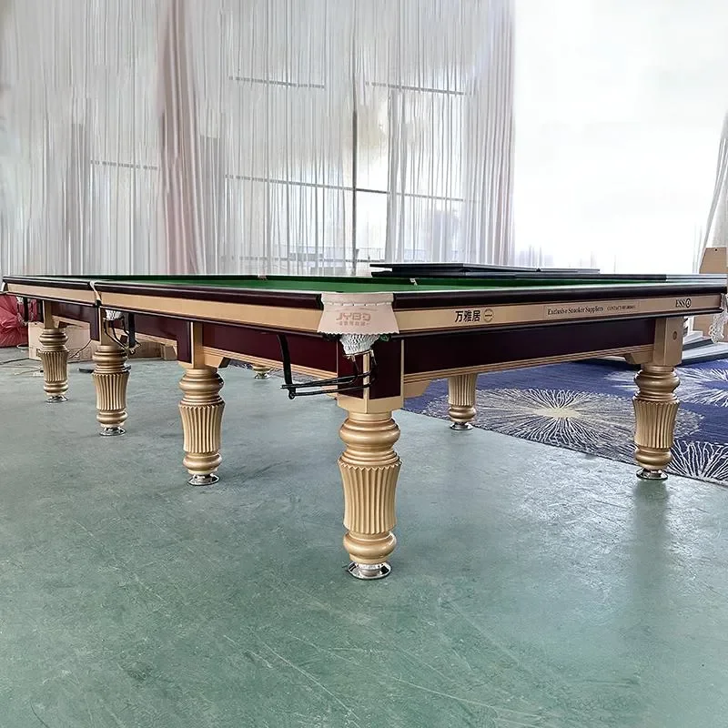 Customizable Premium Slate Solid Wood Full Size American Snooker Pool Table for Competition Wholesale Price
