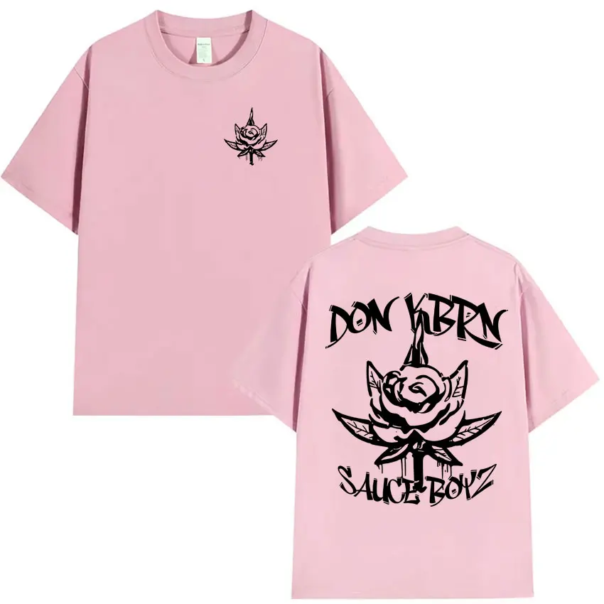 เสื้อยืดแร็ปเปอร์ Eladio Carrion อัลบั้มสุดฮิตปี 2025 พิมพ์ลายสองด้าน เสื้อยืดผู้ชายฮิปฮอปฤดูร้อน คุณภาพสูง เสื้อยืดทรงหลวมโอเวอร์ไซส์