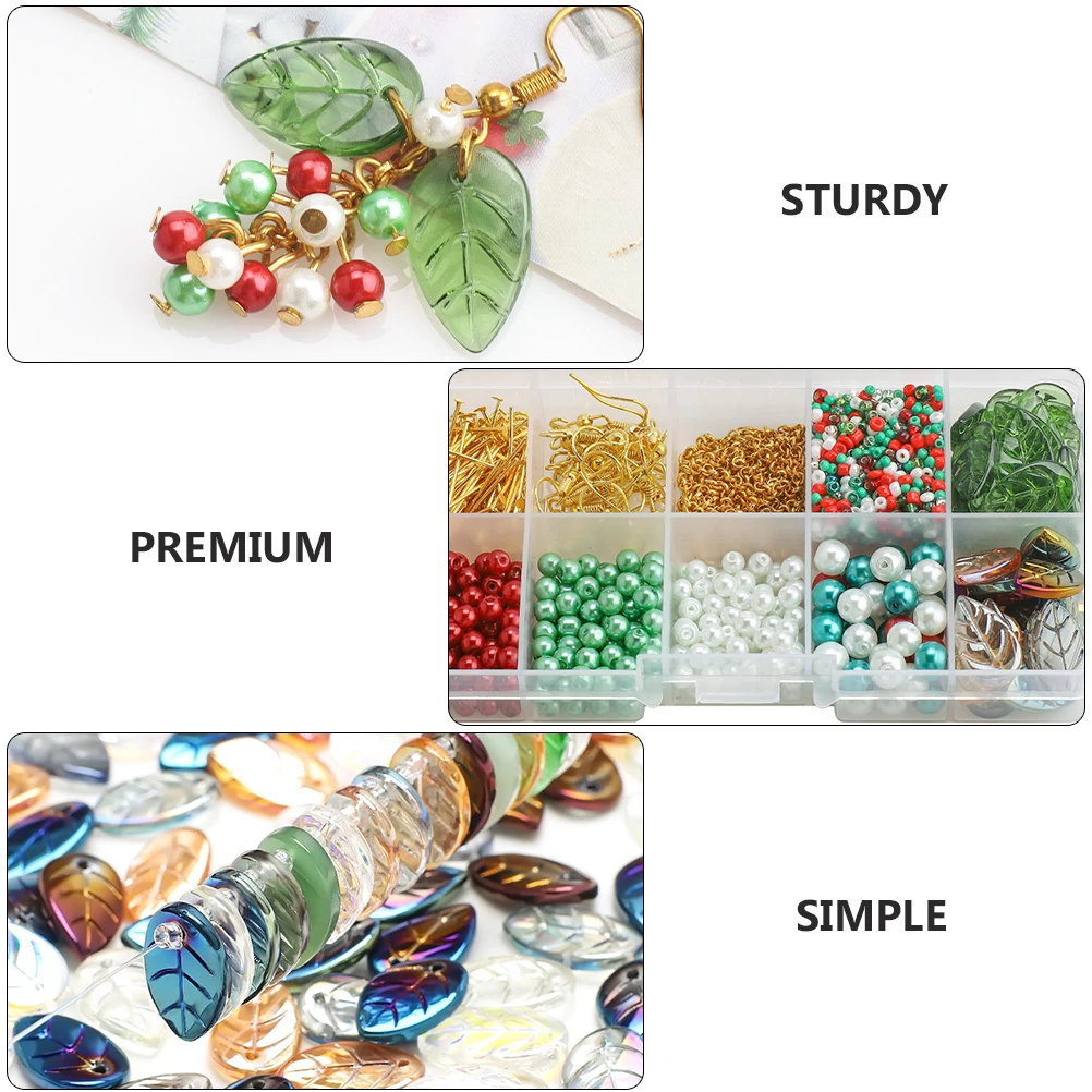 

Material for Earrings Jewelry Making Materials DIY Hooks Christmas Alloy Loose Beads
