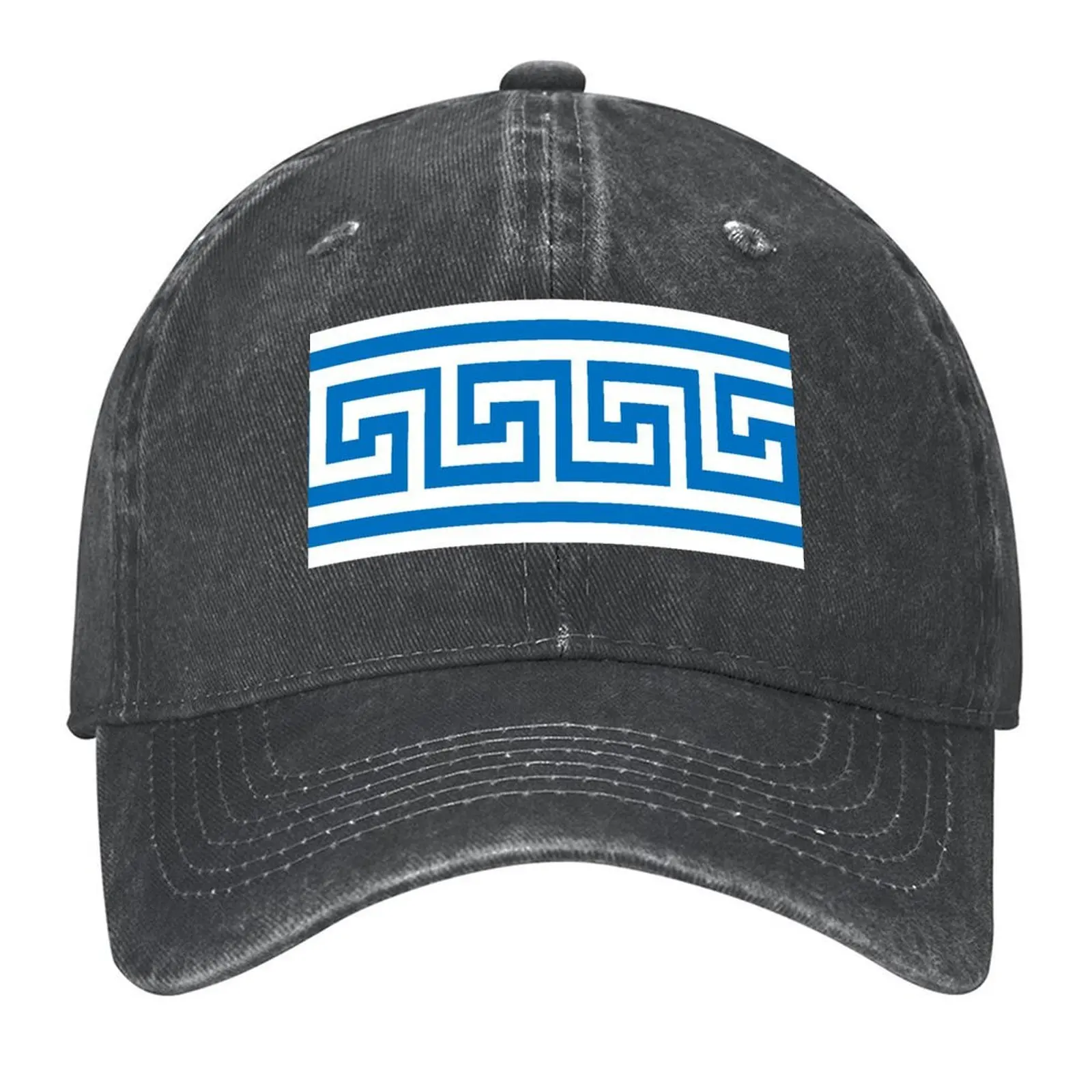 

Greek key pattern design, White And Blue,Blues,Blue Jackets, blue wall,Light Blue, Greek Statue,Greek Goddesses, gr Baseball Cap